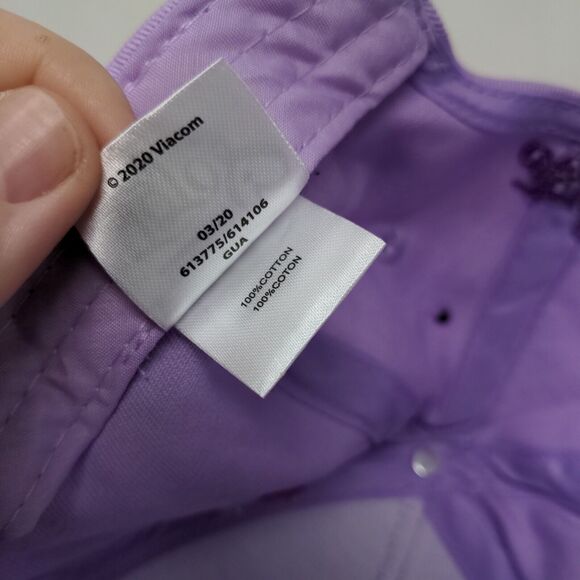 Nickelodeon Girl's JoJo Siwa Strapback Hat Purple OSFM Bow W/Sticker - Picture 10 of 10